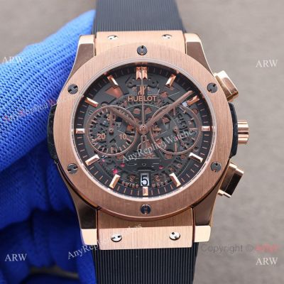 Japan Grade Knock Off Hublot Watches Classic Fusion Aerofusion Watches 41mm Rose Gold
